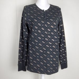 Harley Davidson long sleeve silver HD large shirt